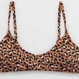 Cheetah Print Aerie Bikini Top